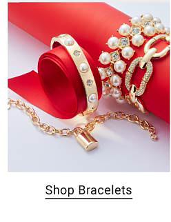 An image of a variety of bracelets. Shop bracelets.