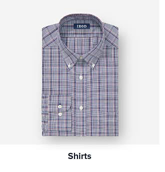 A plaid button down shirt. Shop shirts.
