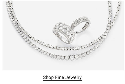 Image of diamond jewelry. Shop fine jewelry. 