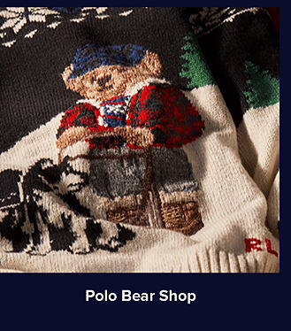An image of a Polo Bear-printed sweater. Shop Polo Bear Shop.
