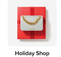 An image of a handbag. Holiday shop. 