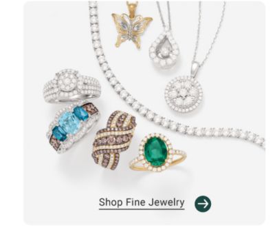 An image of a variety of fine jewelry. Shop fine jewelry.