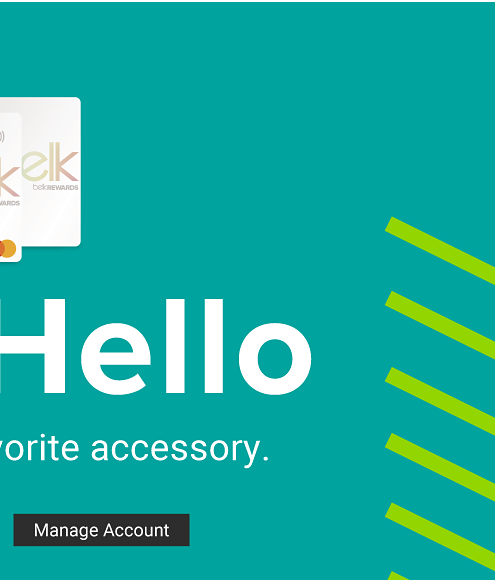 Two Belk Rewards credit cards. Say hello to your new favorite accessory. Manage account. 