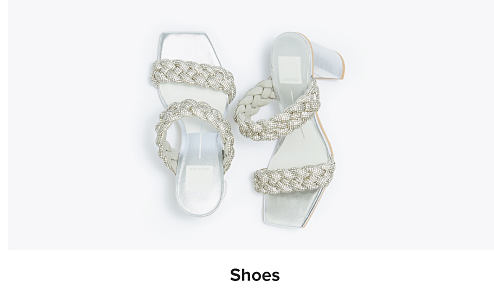 A pair of high heel sandals. Shop shoes.