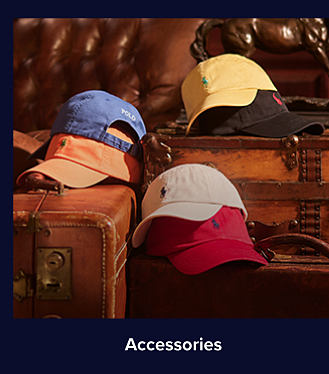 Polo baseball caps in various colors. Shop accessories.