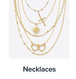 Gold necklaces. Shop necklaces.