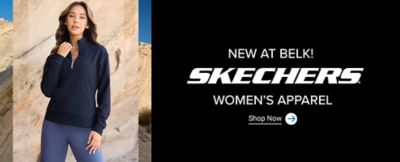 Image of a woman wearing Skechers apparel. New at belk! Skechers women's apparel. Shop now.