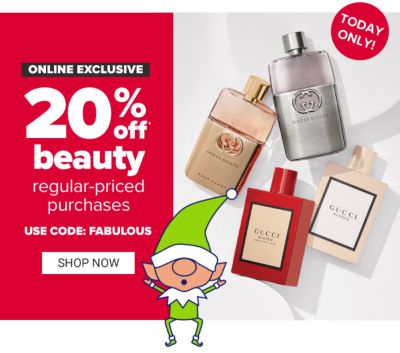 Online Exclusive - 15% off beauty regular-priced purchases. Shop Now.