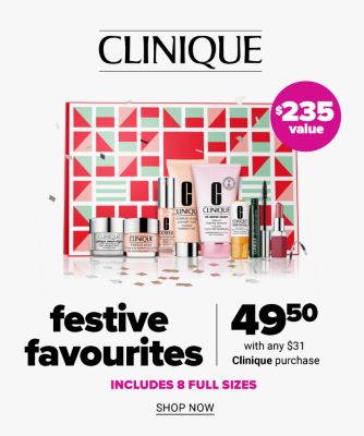 Clinique Festive Favourites - 49.50 with any $31 Clinique purchase. Shop Now.