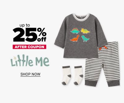 Up to 25% off after coupon Little Me. Shop Now.