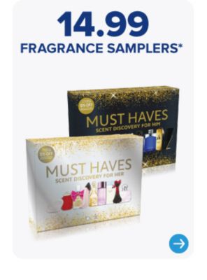 Two boxes of must have fragrance samplers. 14.99 fragrance samplers.