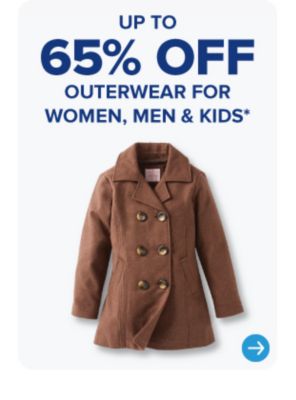 A brown overcoat. Up to 65% off outerwear for women, men and kids.