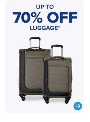 Two rolling suitcases. Up to 70% off luggage.