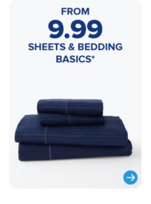 Folded blue sheets. From 9.99 sheets and bedding basics.