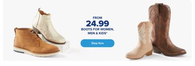 Men's and women's boots. From 24.99 boots for women, men and kids. Shop now.