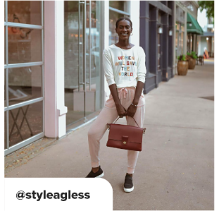 An assortment of photos from Instagram influencers wearing clothing from Belk
