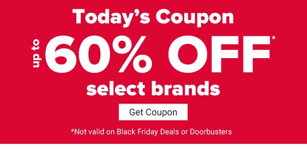 Today's Coupon - Up to 50% off select brands. Get Coupon.