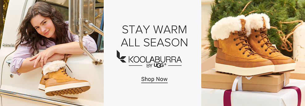 Stay warm all season (smiling face with smiling eyes emoji) Stock up on cold weather styles from KOOLABURRA BY UGG 25% off KOOLABURRA BY UGG Temps drop, time to shop