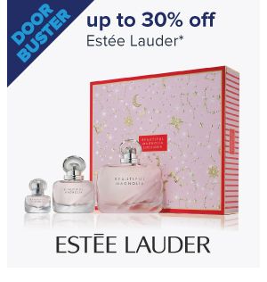 An Estee Lauder beauty set. Doorbuster, up to 30% off Estee Lauder.