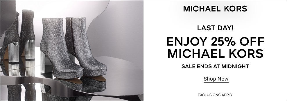 Silver sparkly shoes. Michael Kors. Last day! Enjoy 25% off Michael Kors. Sale ends at midnight. Shop now. Exclusions apply.