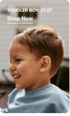 Toddler boy: 2T-5T. Shop now. A young boy in a sweatshirt