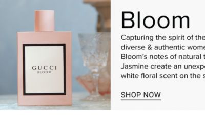 Intensely green & fresh, Gucci Bloom Acqua di Fiori celebrates the joy & energy of youth. A new accord of galbanum & dainty cassis buds blend with the notes of the original Gucci Bloom.