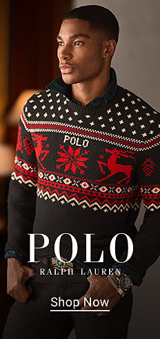 Polo Ralph Lauren. Shop now. Image of a man wearing a sweater.
