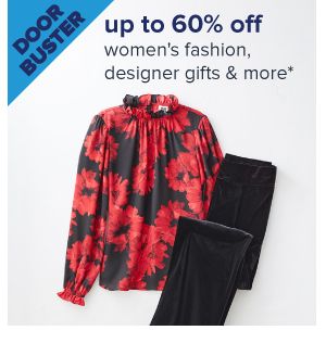 Doorbuster. Up to 60% off women's fashion, designer gifts & more. Image of women's clothing. Shop now.