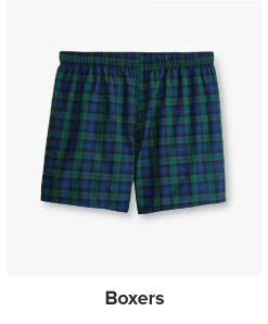 J.Crew Dark Green Plaid Boxers for Men