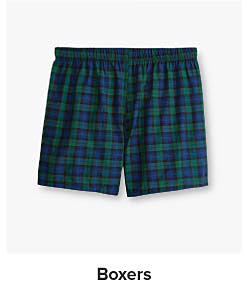 Image of a pair of boxer underwear. Shop boxers.