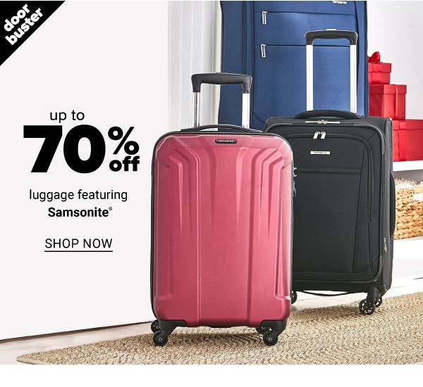 Up to 70% off Luggage feat. Samsonite - Shop Now