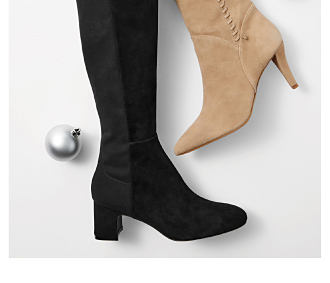 An image of tall boots. Shop boots.