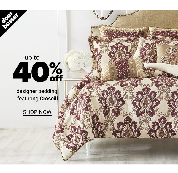 Up to 40% off Designer Bedding feat. Croscill - Shop Now