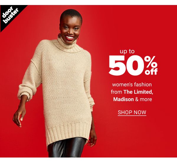 up to 50% off women's outerwear featuring Jones New York - Shop Now