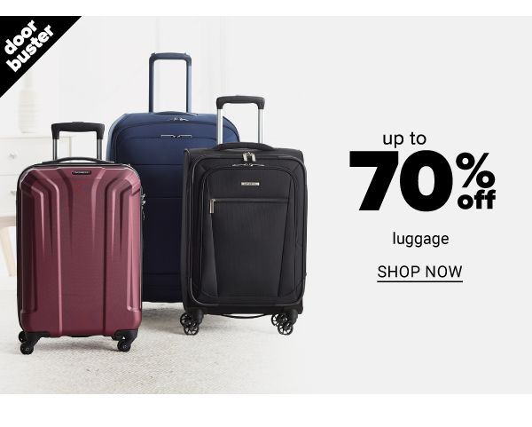 Up to 70% off Luggage - Shop Now