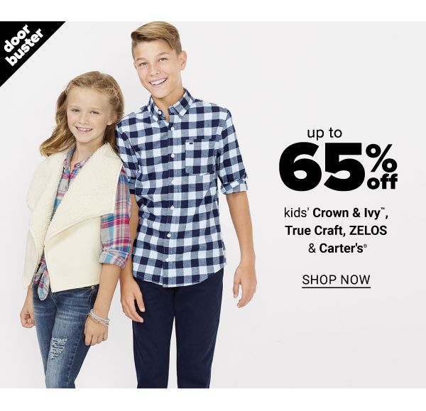up to 60% off Kids C&I, TC, Zelos, and Carters - Shop Now
