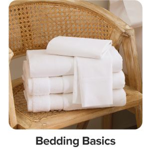 White sheets. Shop bedding basics.