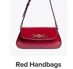 Image of a red handbag. Red handbags.