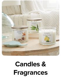 Image of 3 scented candles. Candles and fragrances.