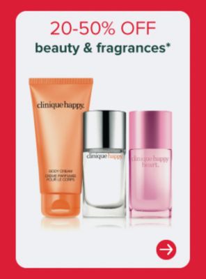 20-50% off Beauty and Fragrances