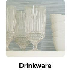 Image of 3 glasses. Drinkware.