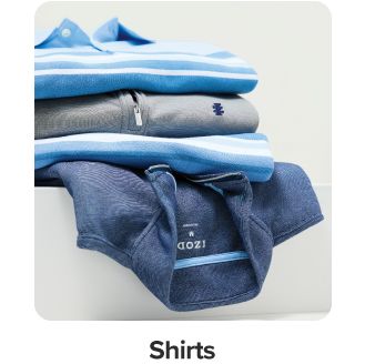 Various men's shirts. Shop shirts. 