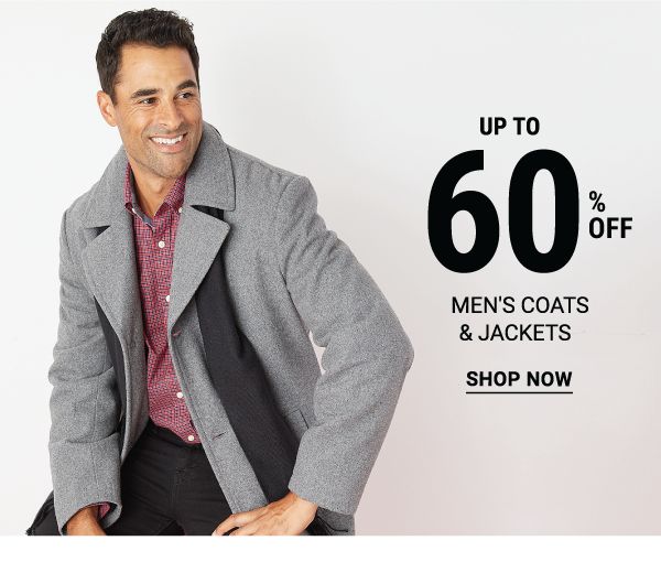 Up to 60% off men's coats & jackets. Shop Now.