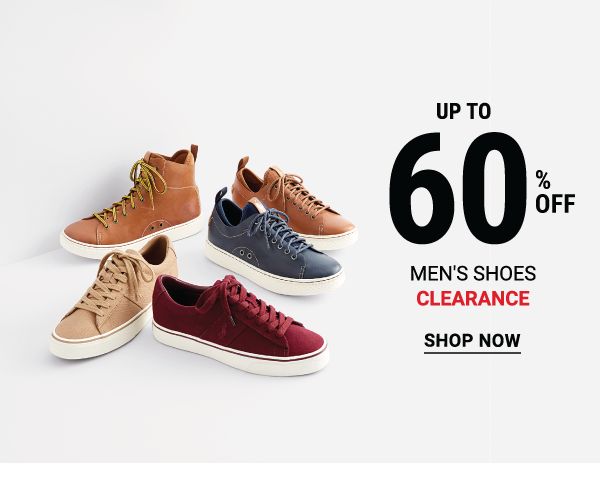 Up to 60% off men's shoes clearance. Shop Now.