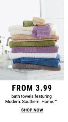 Bath towels featuring Modern. Southern. Home.™ from $3.99. Shop Now.