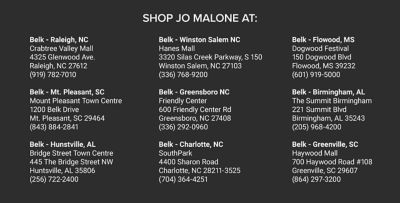 Jo Malone belk