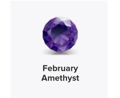 An amethyst gem stone. February. Amethyst. Shop now.
