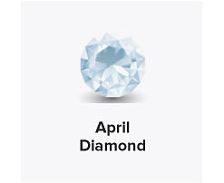 A diamond gem. April. Shop diamonds.