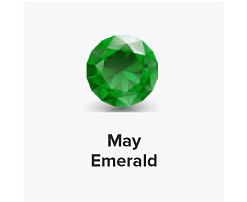 An emerald gem. May. Shop emeralds.