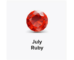 A ruby gem. July. Shop rubies.